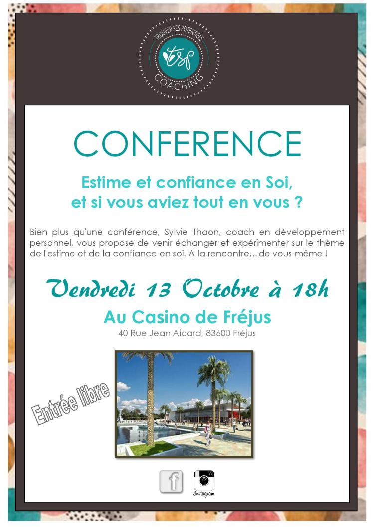 Affiche Conférence - Estime et confiance en Soi sylvie thaon fréjus saint raphael le muy puget sur argens draguigan bagnols en foret développement personnel coach coaching tsp coaching.jpg