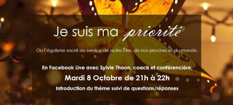 Facebook live sylvie thaon coach therapie breve egoisme sacré etre soi oser consultation frejus saint raphael var draguignan cannes skype en ligne groupe de coaching arttherapie coaching par l'art