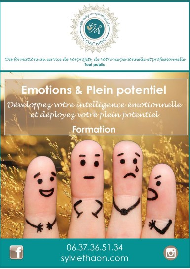 formation particulier entreprise emotion plein potentiel intelligence emotionnelle stress angoisse peur gérer ses émotions deployer son potentiel sylvie thaon  frejus saint raphael var draguignan cannes nice alpes maritime coach developpement personnel