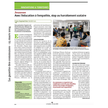 Harcelement scolaire, prevention, education empathie, emmanuelle piquet, 180 degres,